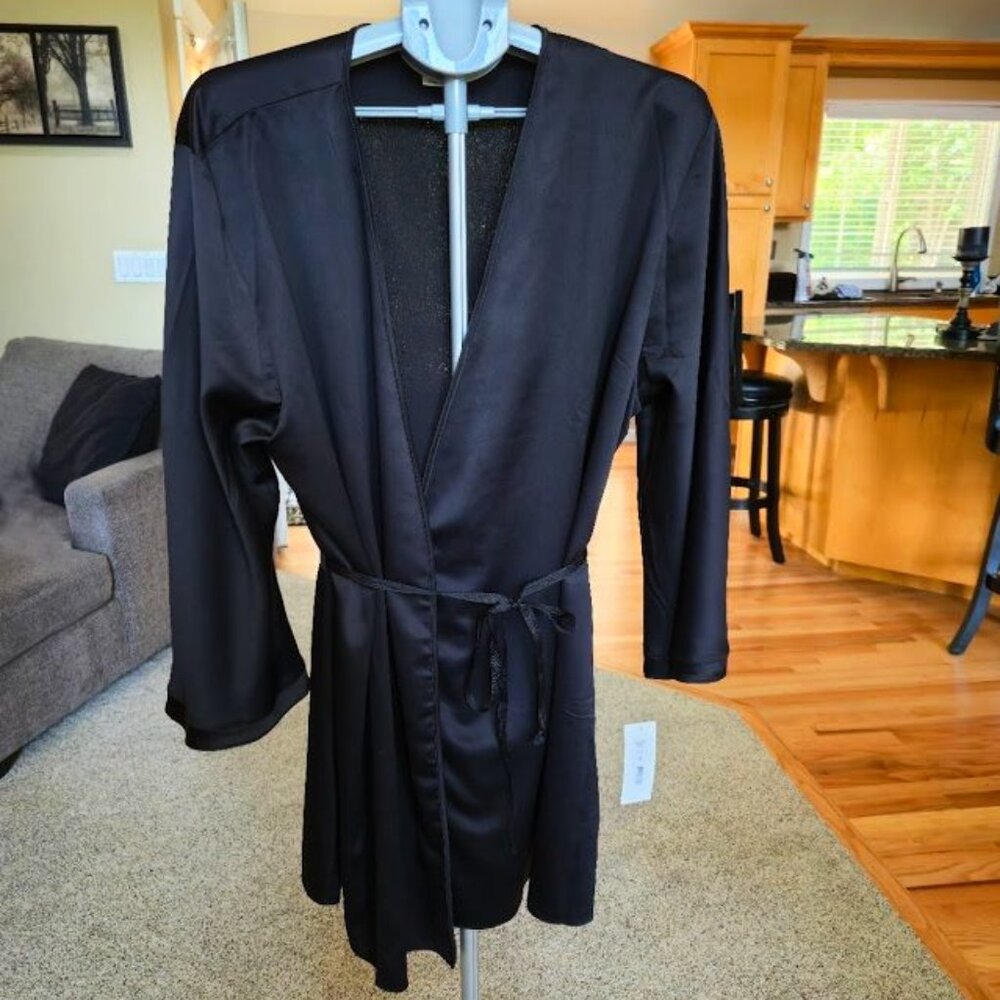 NWT Rya Collection sz 2X heavenly cover up black robe